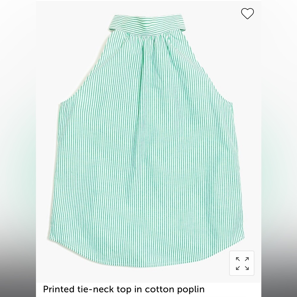 Jcrew striped tie-neck top - Picture 4 of 5